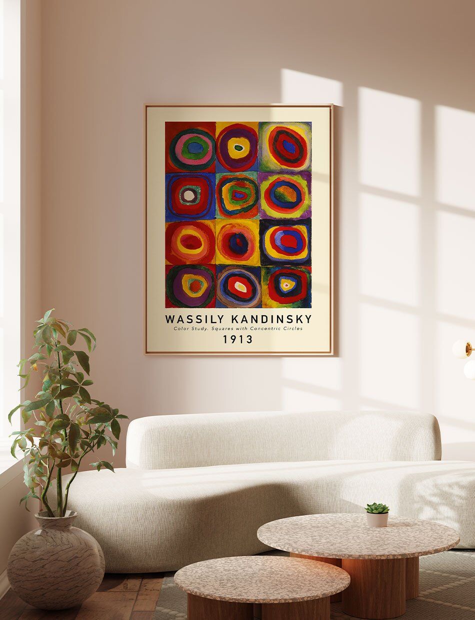 Squares with Concentric Circles - Wassily Kandinsky
