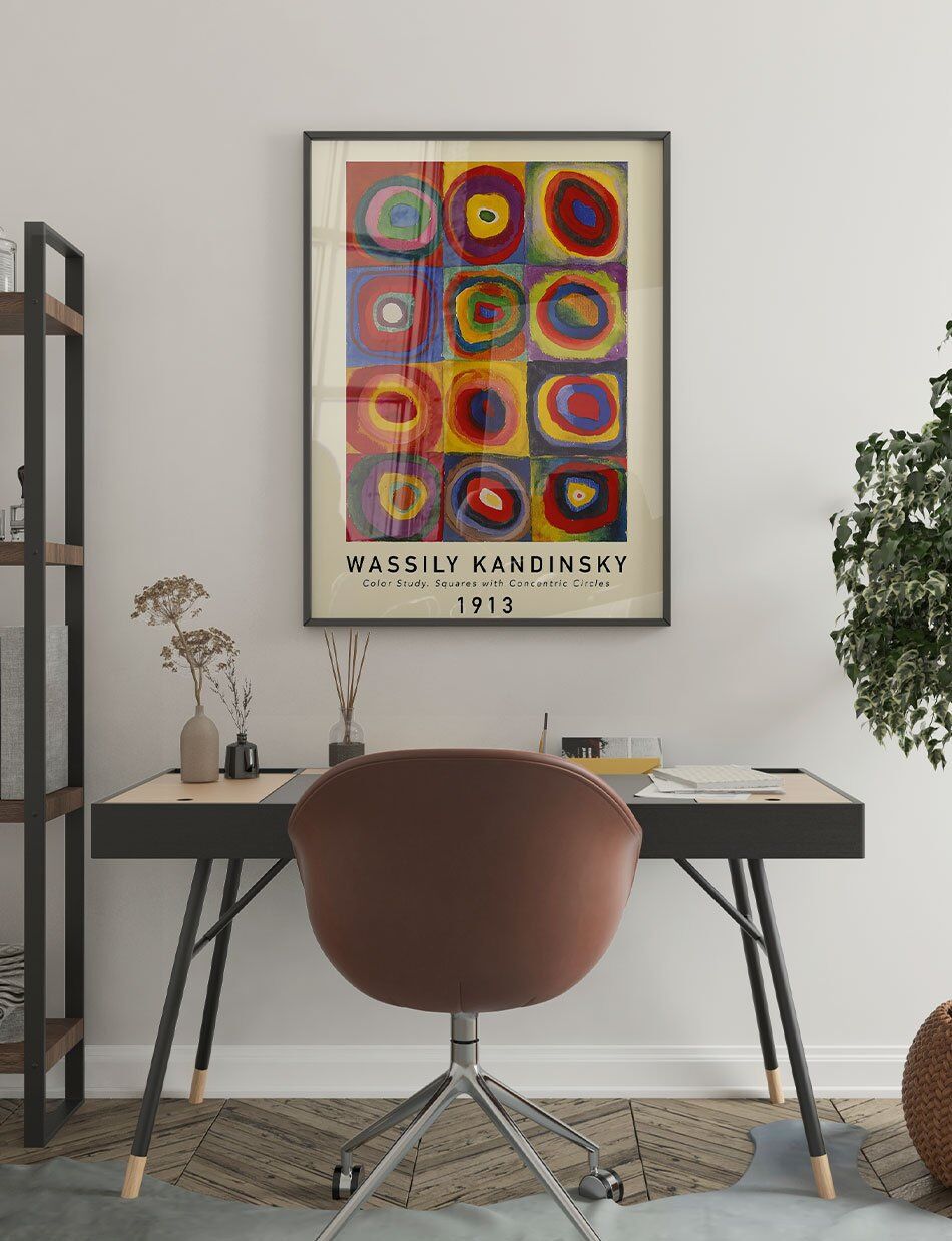 Squares with Concentric Circles - Wassily Kandinsky