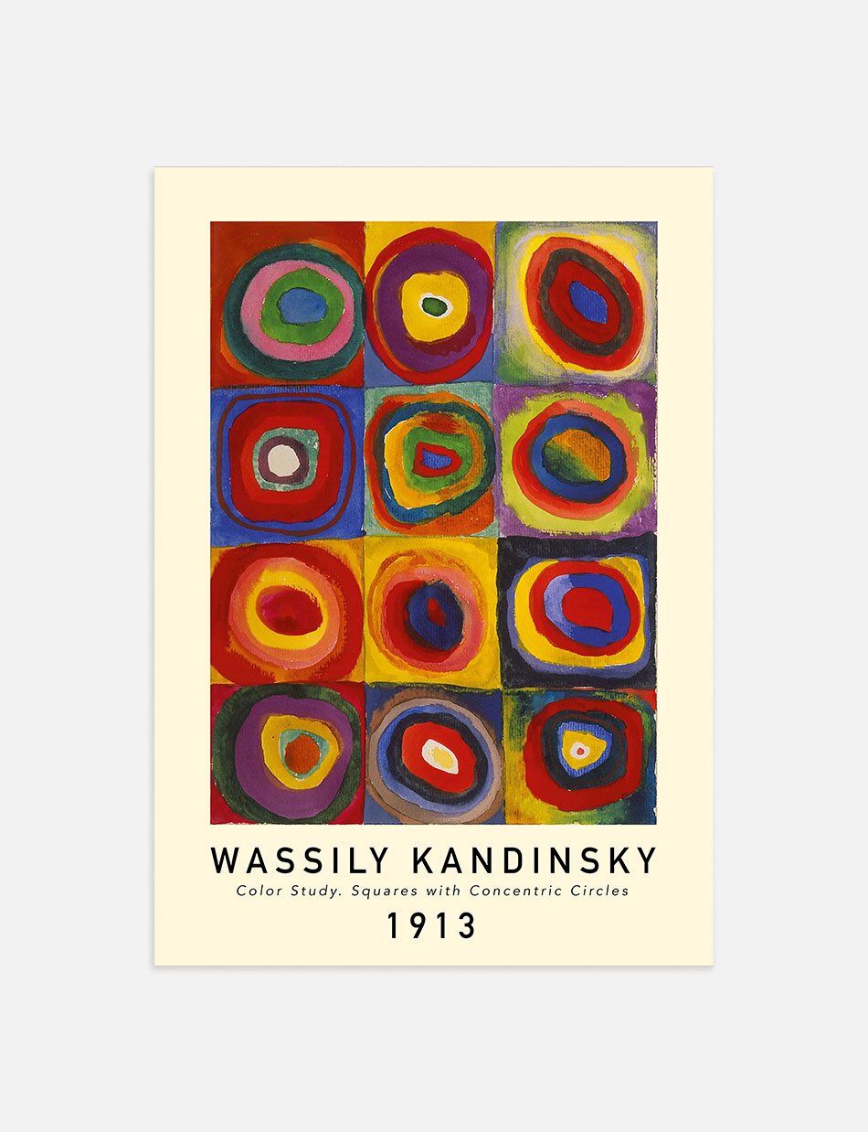 Squares with Concentric Circles - Wassily Kandinsky
