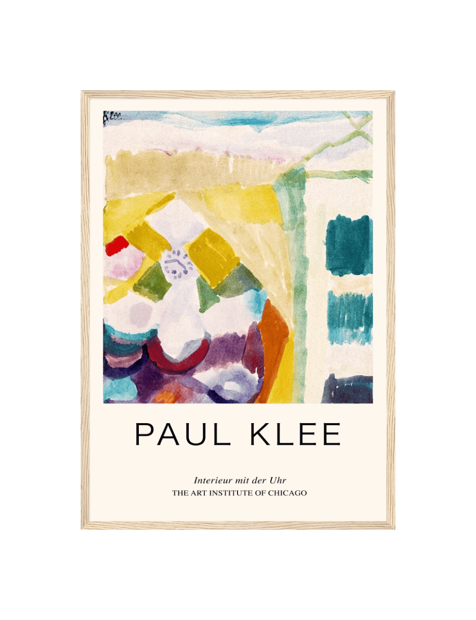 Interieur mit der Uhr (Interior with the Clock) - Paul Klee