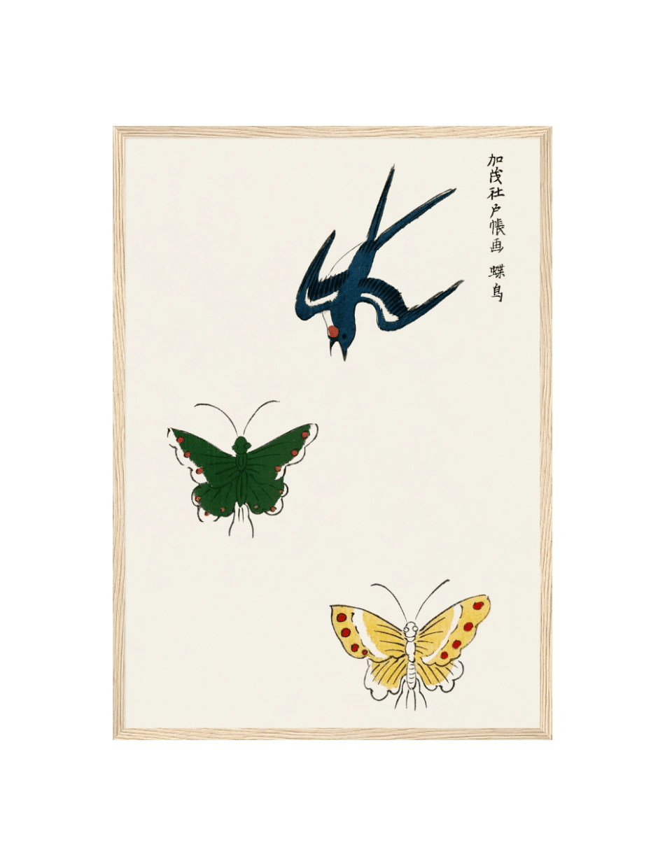 Swallow and Butterflies - Taguchi Tomoki