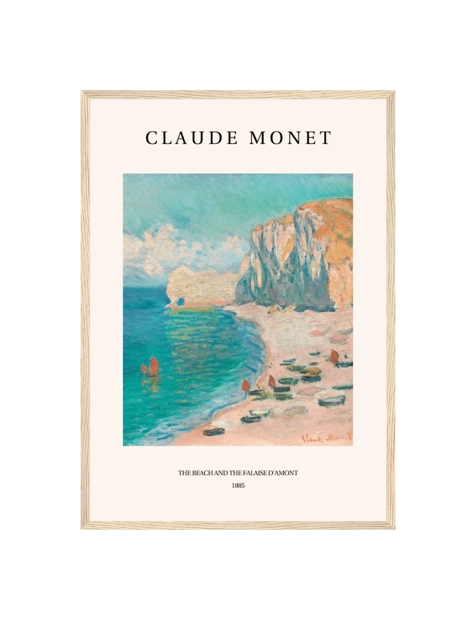 The Beach and the Falaise d'Amont - Claude Monet