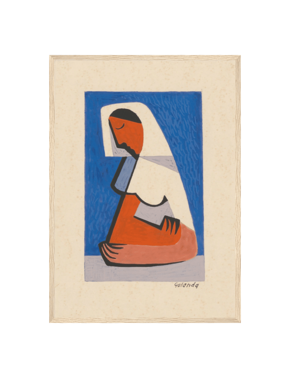 A Girl At A Table - Mikuláš Galanda