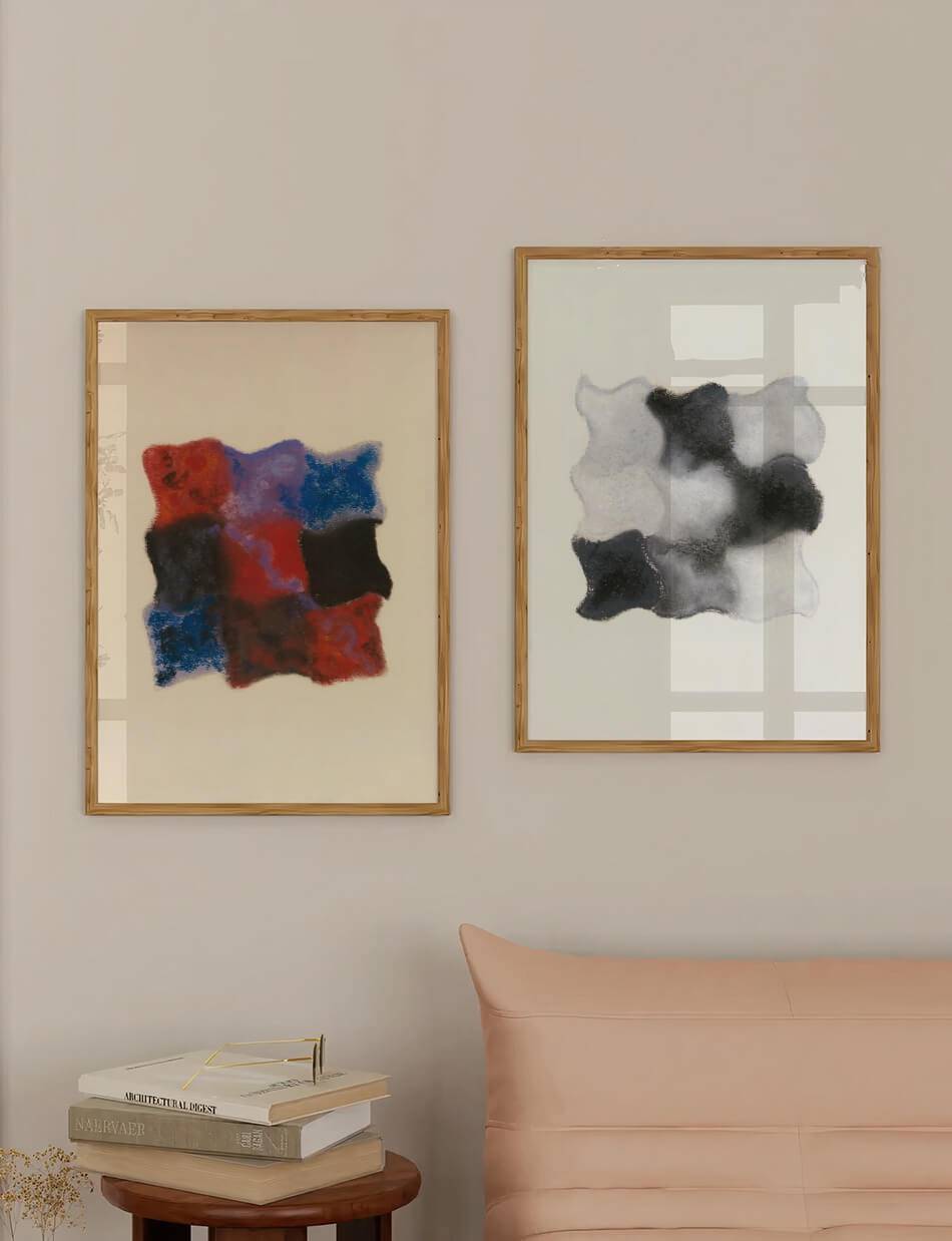 Abstraktion In Grau, Schwarz Und Weiss - Augusto Giacometti