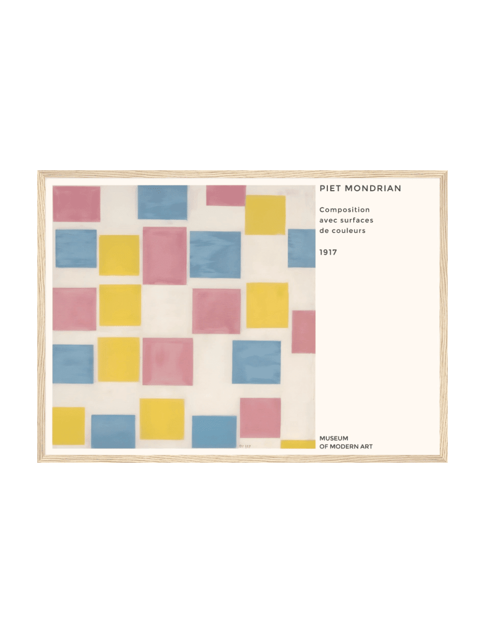 Composition avec Surfaces de Coleurs - Piet Mondrian