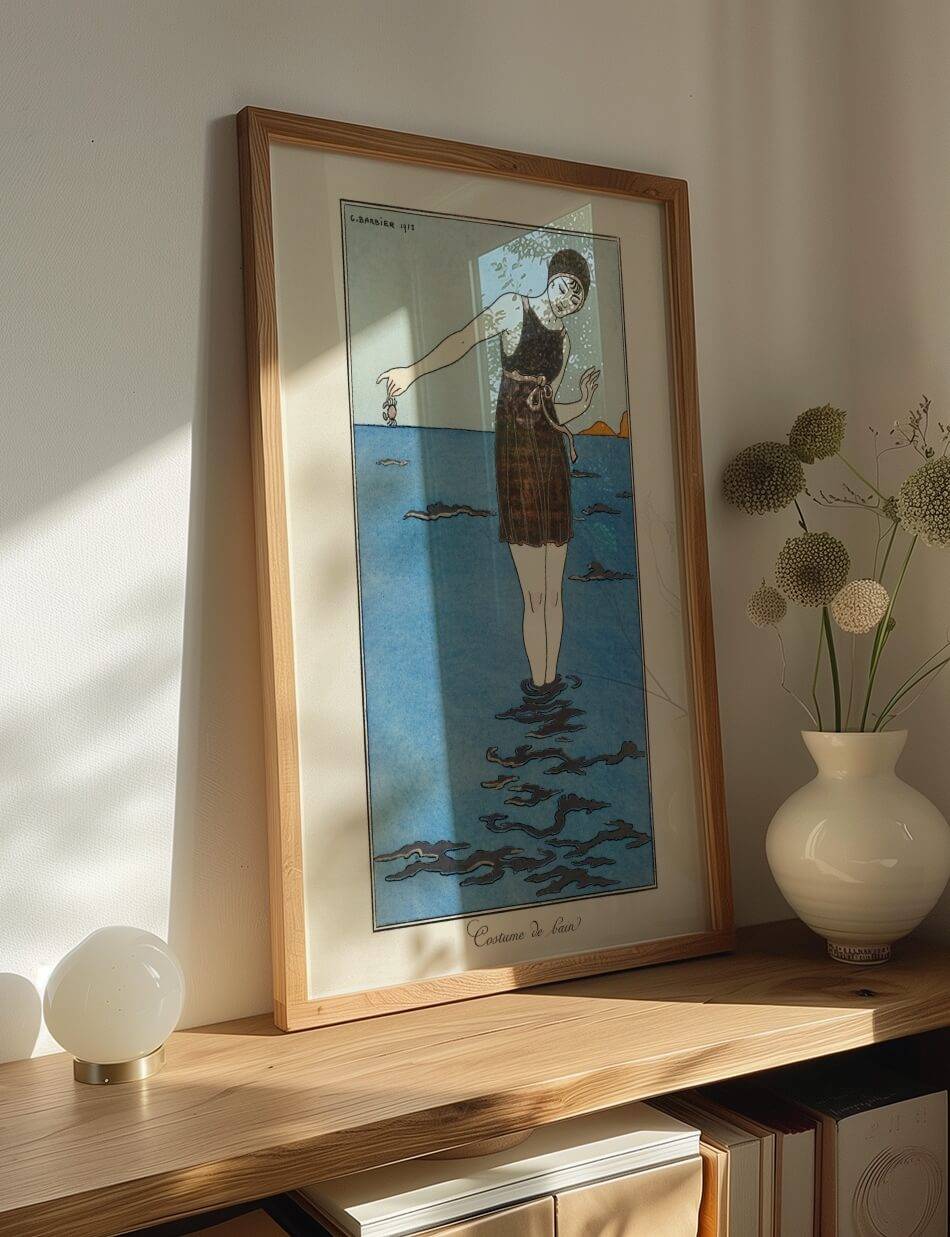 Costumes Parisiens: Grande robe du soir - George Barbier