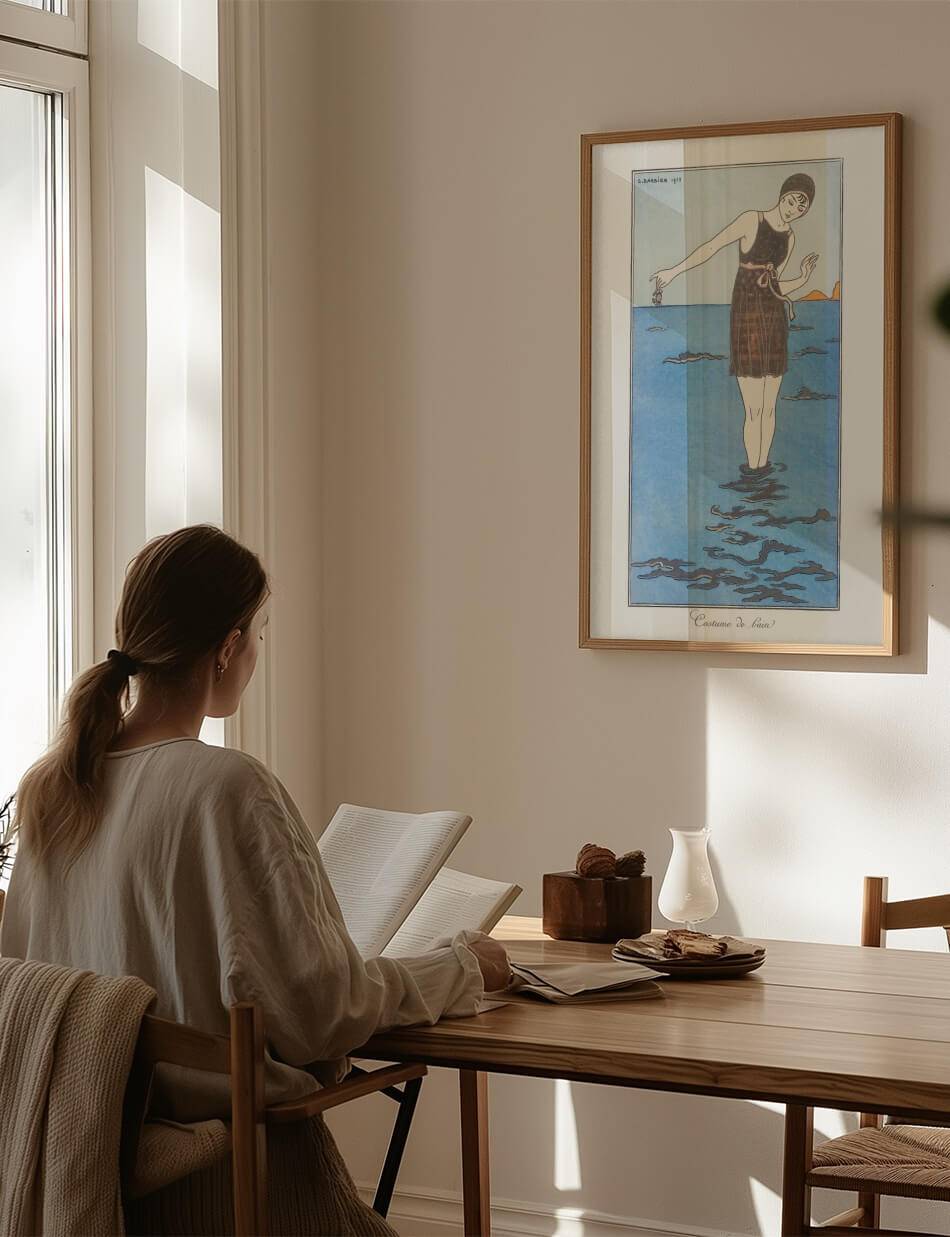 Costumes Parisiens: Grande robe du soir - George Barbier