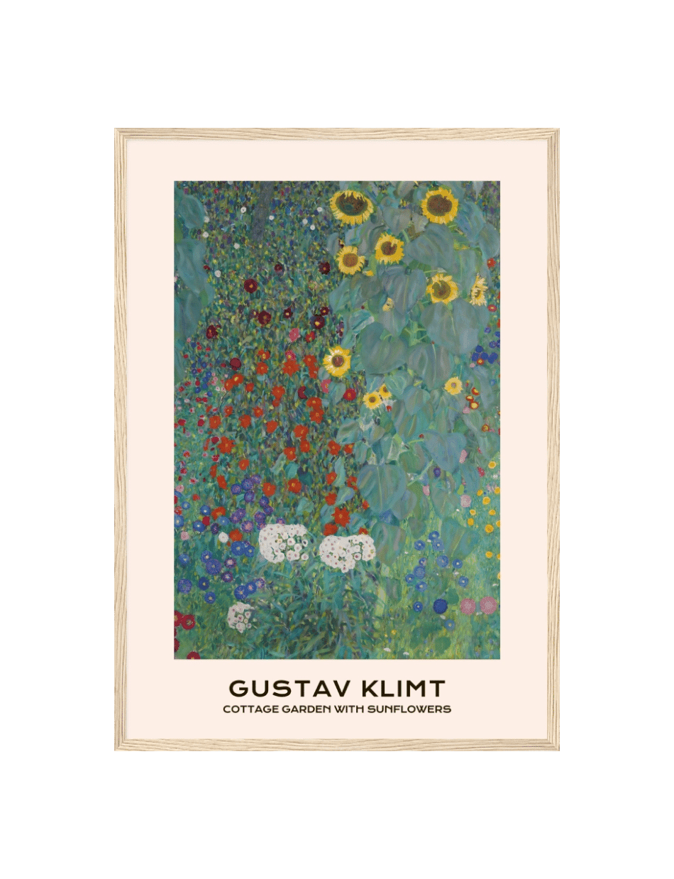 Cottage Garden with Sunflowers - Gustav Klimt