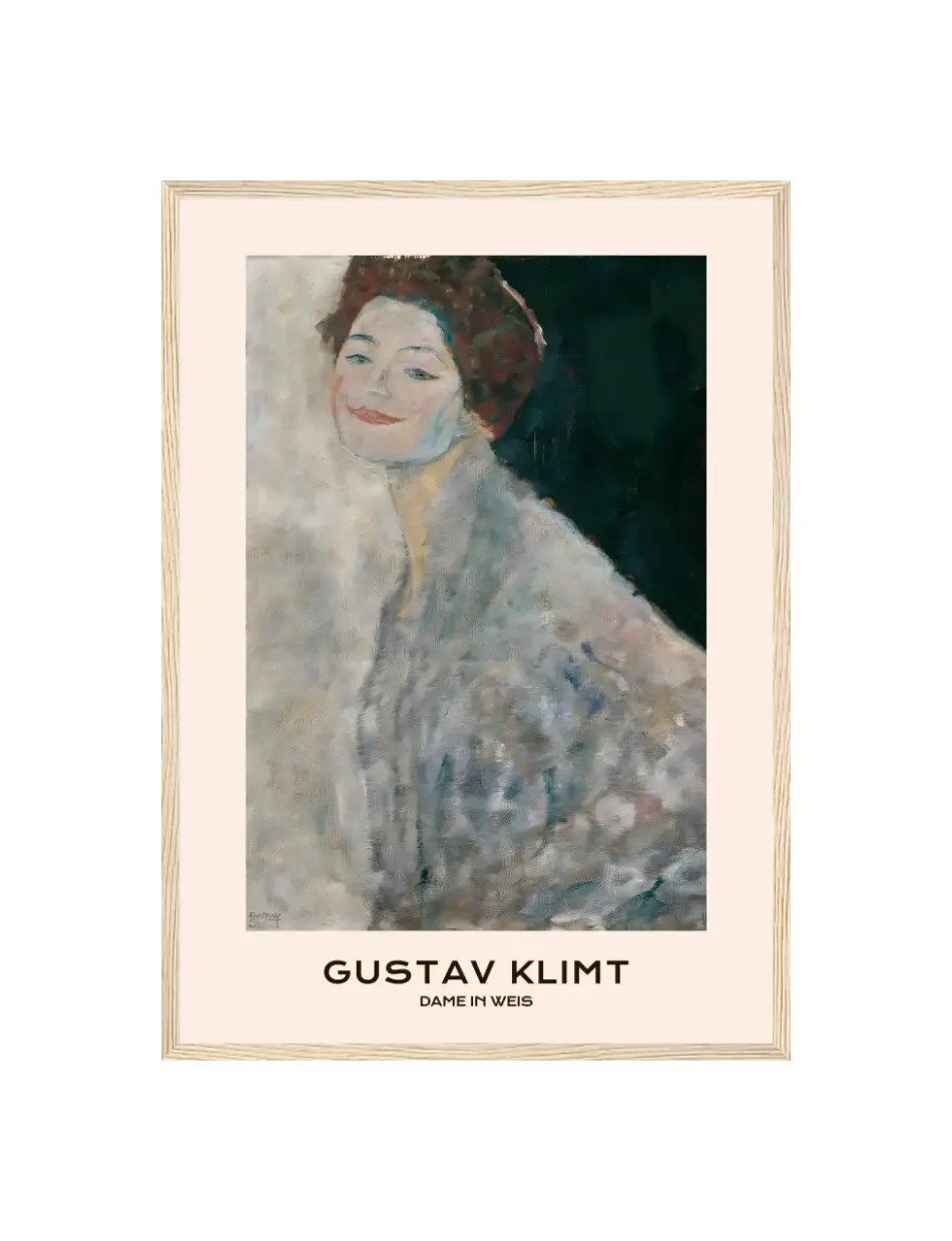 Dame in Weiß - Gustav Klimt