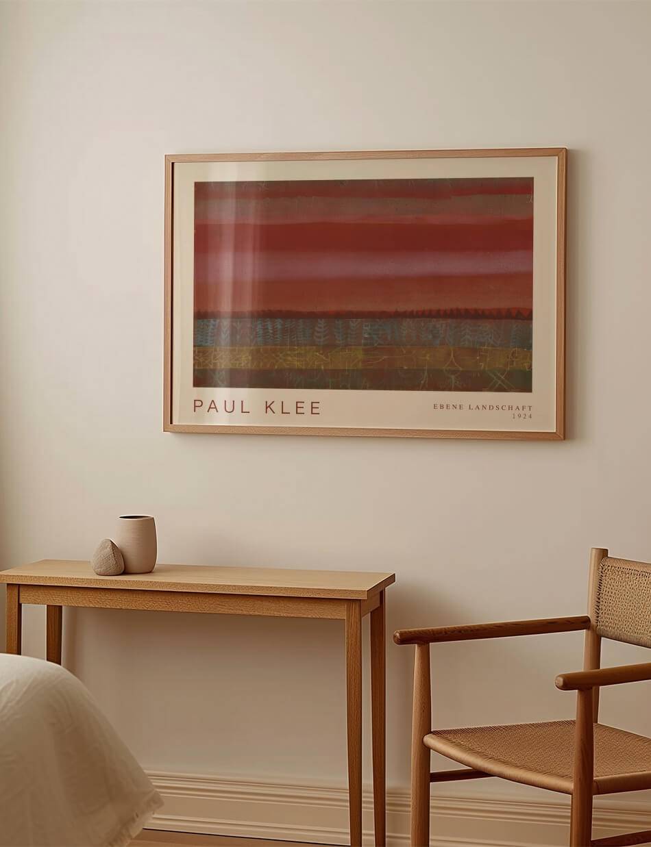 Ebene Landschaft (Flat Landscape) - Paul Klee