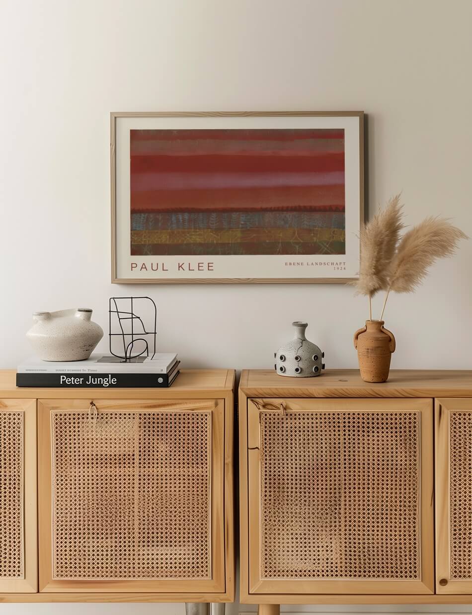 Ebene Landschaft (Flat Landscape) - Paul Klee