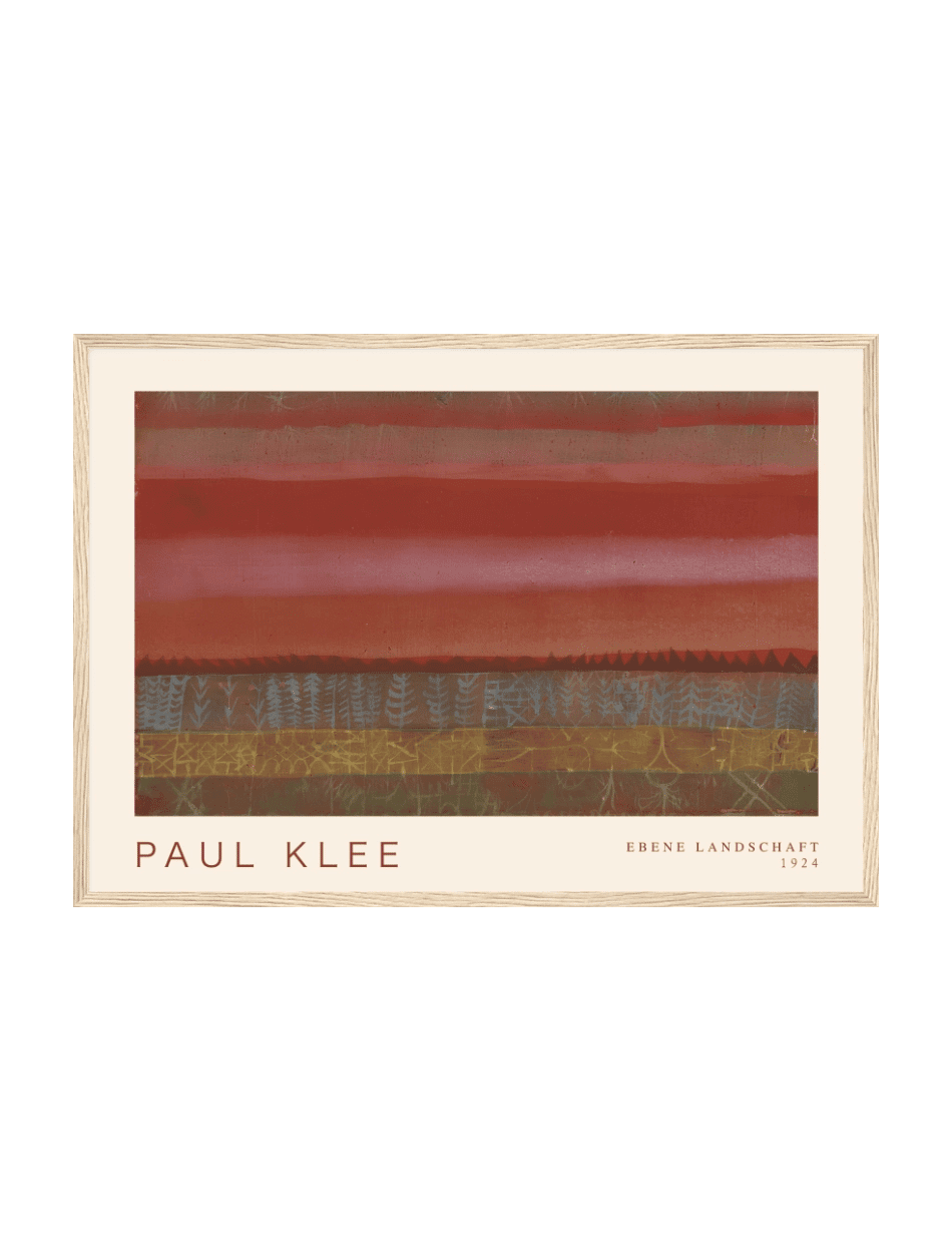Ebene Landschaft (Flat Landscape) - Paul Klee