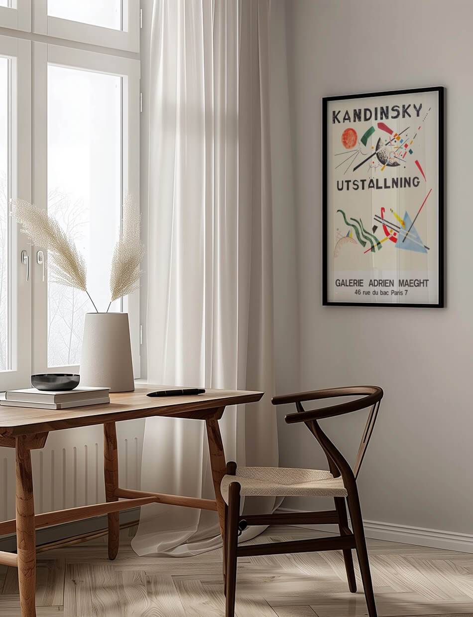 Wassily Kandinsky Utställning plakat fra Galerie Adrien Maeght