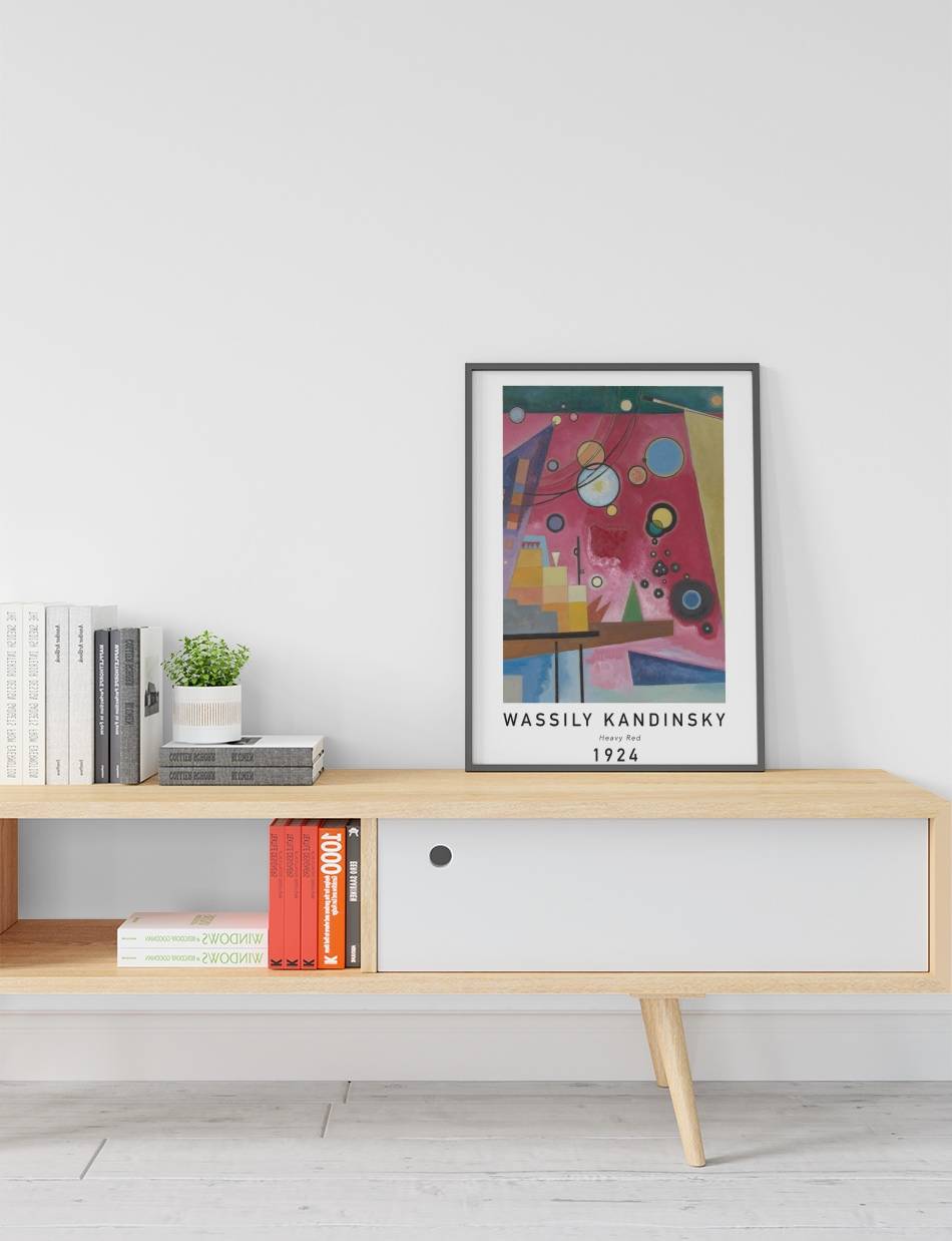 Heavy Red - Wassily Kandinsky