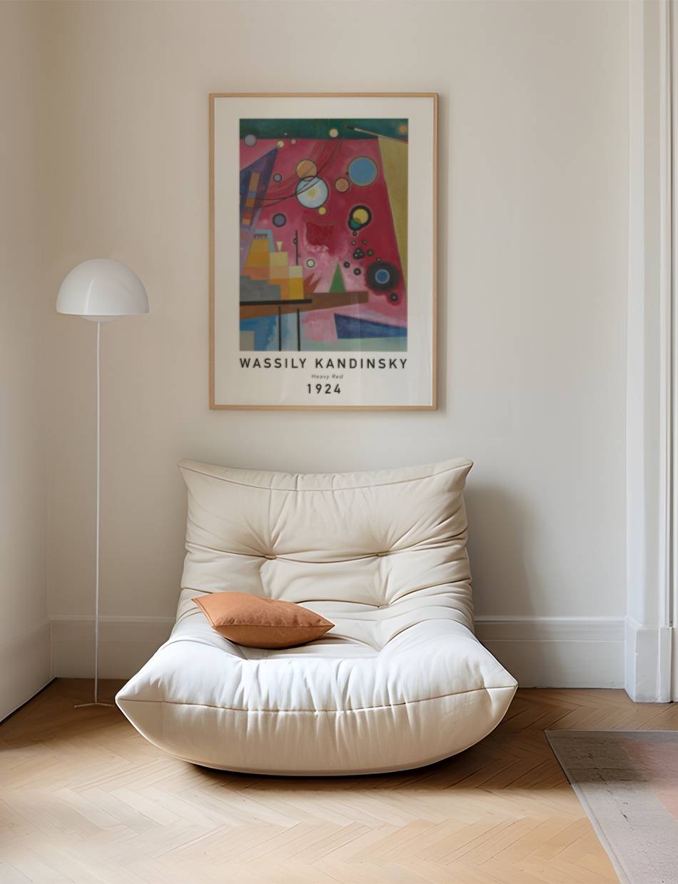 Heavy Red - Wassily Kandinsky