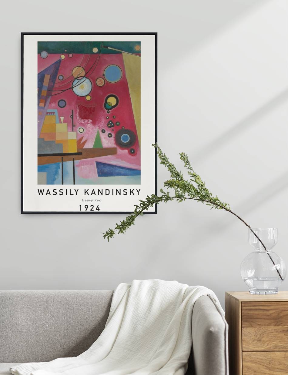 Heavy Red - Wassily Kandinsky