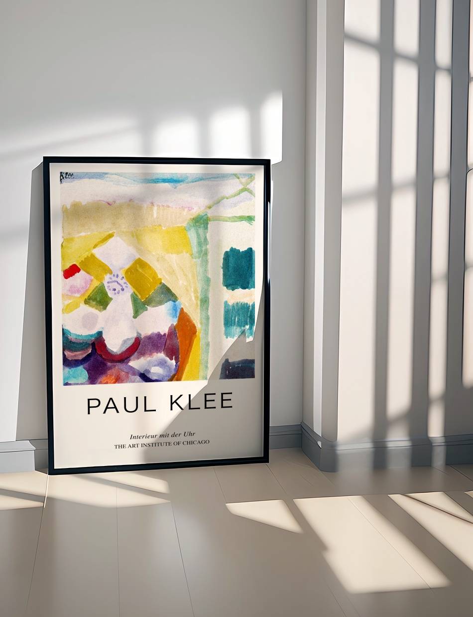 Interieur mit der Uhr (Interior with the Clock) - Paul Klee