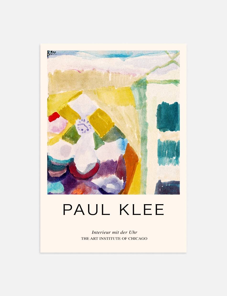 Interieur mit der Uhr (Interior with the Clock) - Paul Klee