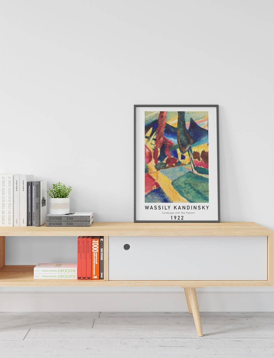 Landscape with Two Poplars - Wassily Kandinsky