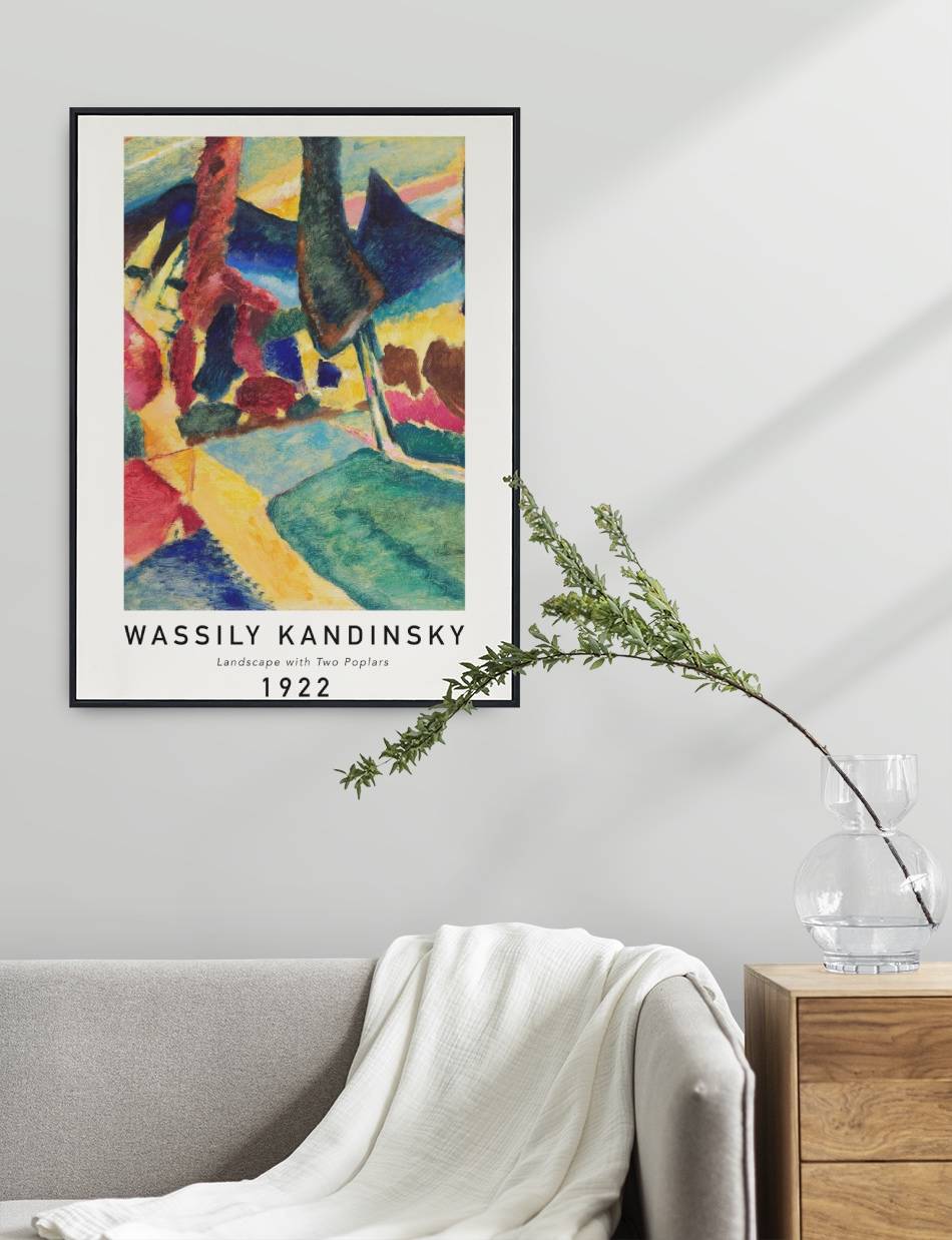 Landscape with Two Poplars - Wassily Kandinsky