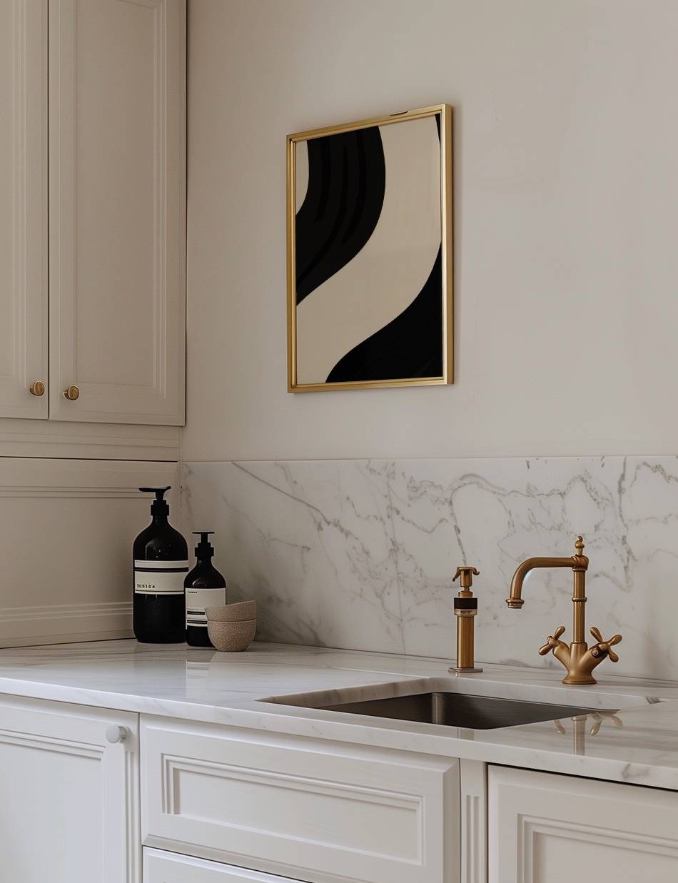 Noir and Taupe Focal Point