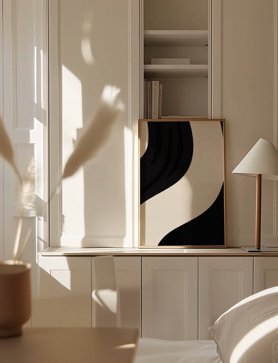 Noir and Taupe Focal Point