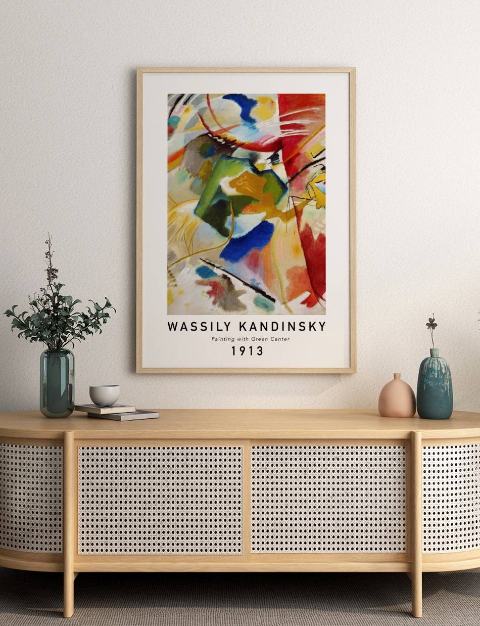 Painting with Green Center - Wassily Kandinsky