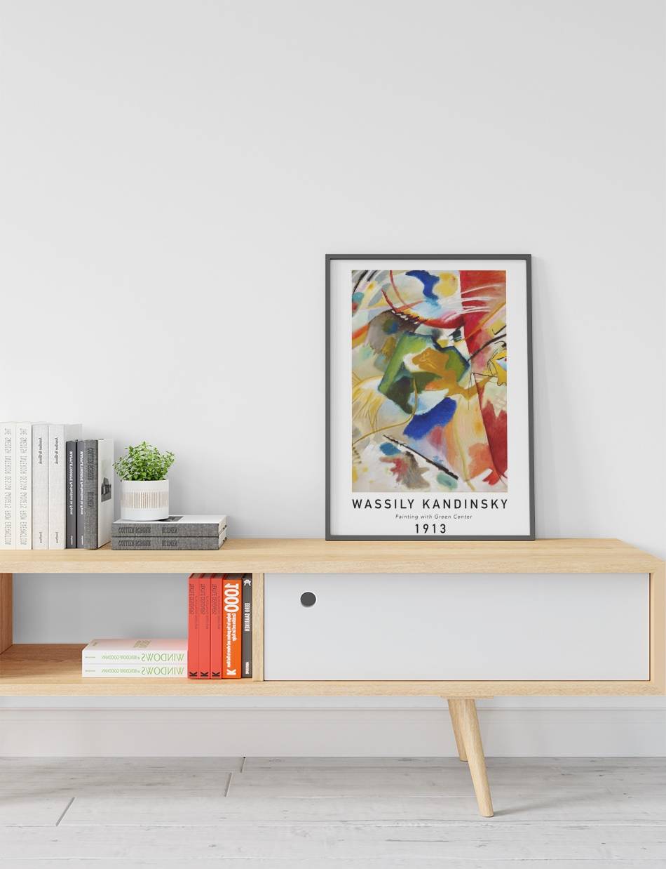 Painting with Green Center - Wassily Kandinsky