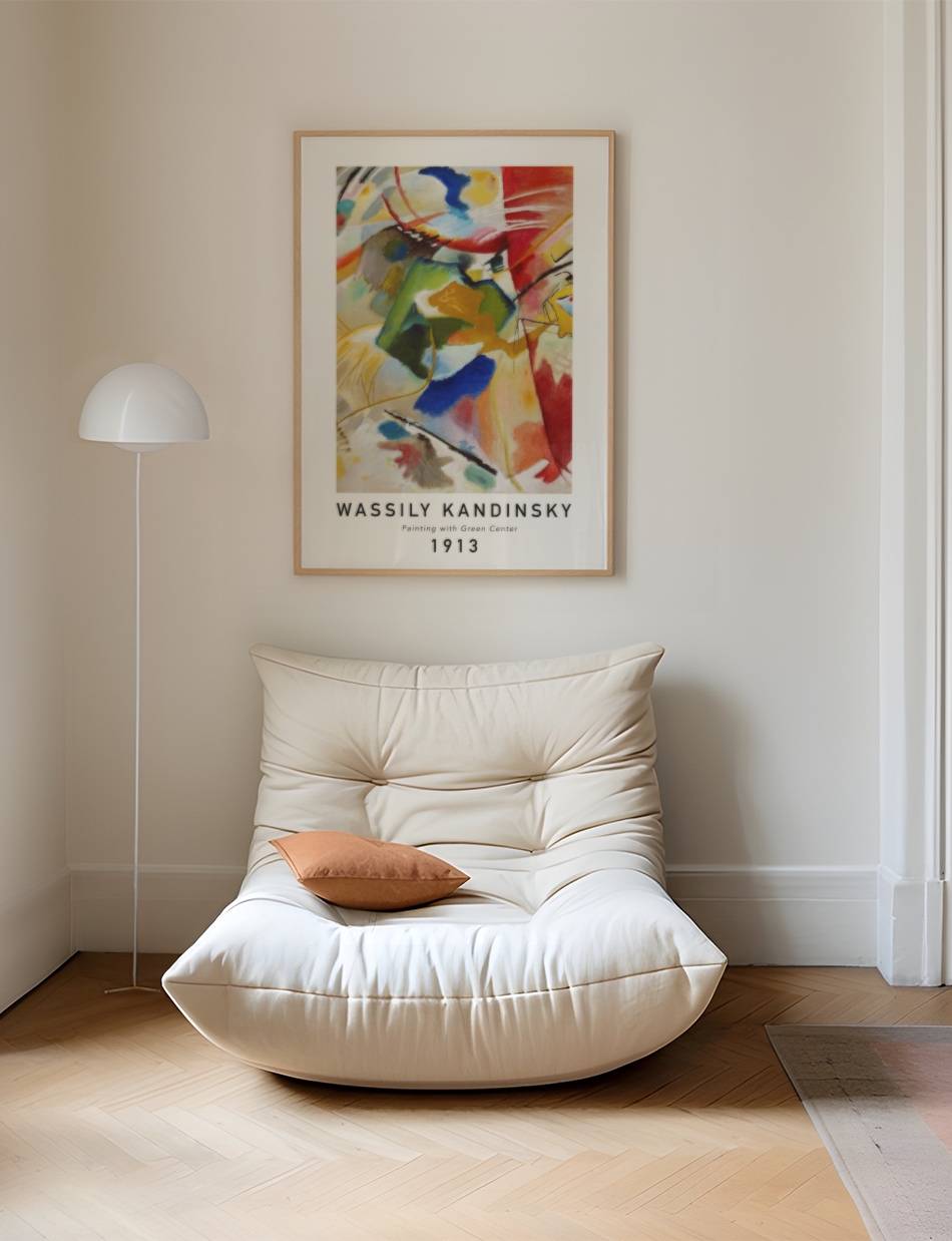 Painting with Green Center - Wassily Kandinsky