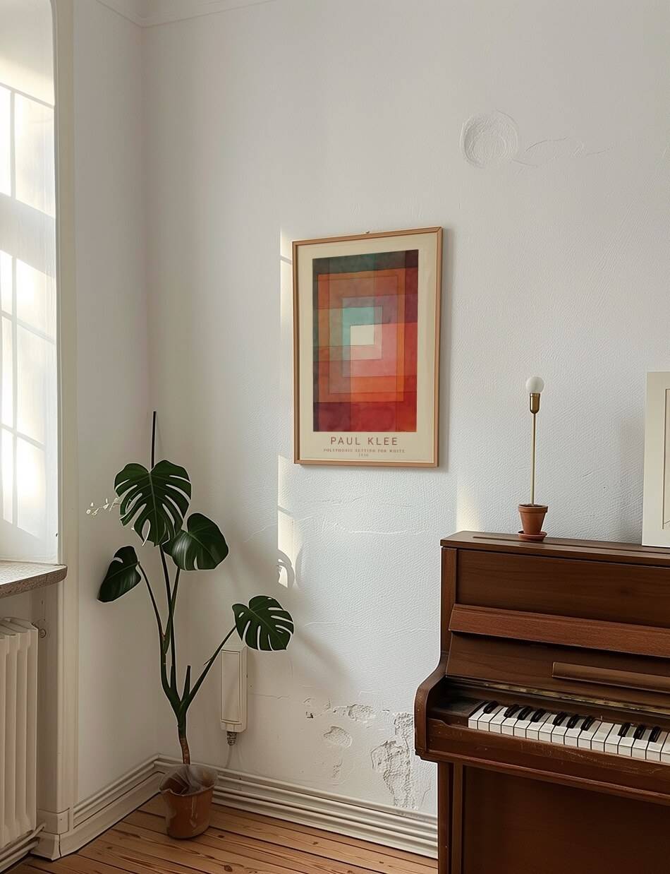 Polyphonic Setting for White - Paul Klee