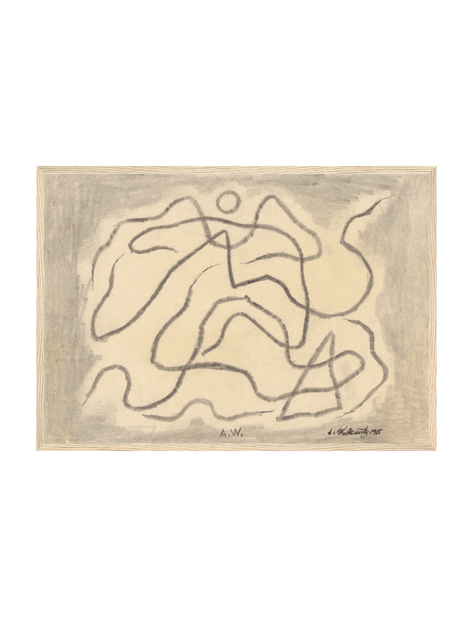 Rhythmic Lines (Abstraction) - Abraham Walkowitz