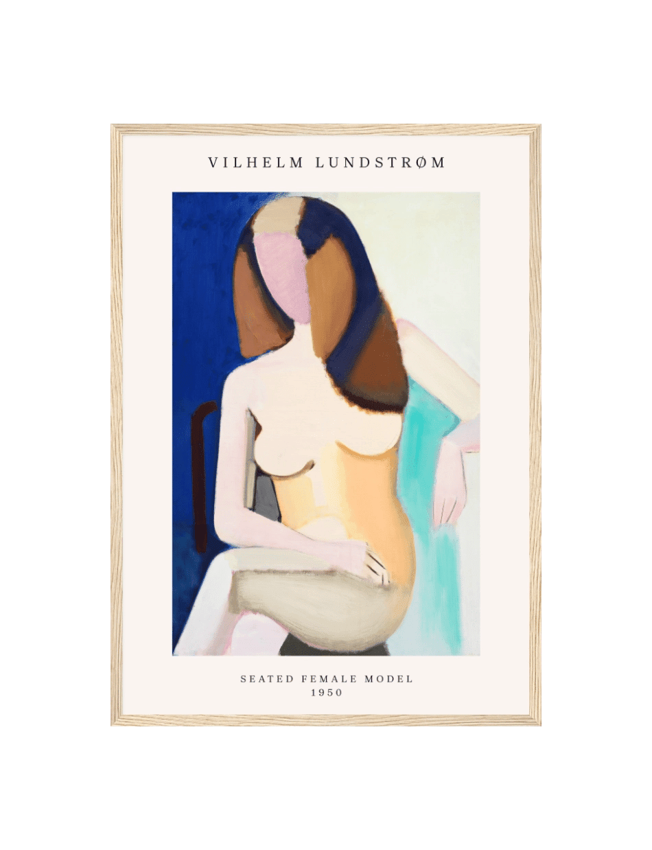 Seated Female Model - Vilhelm Lundstrøm