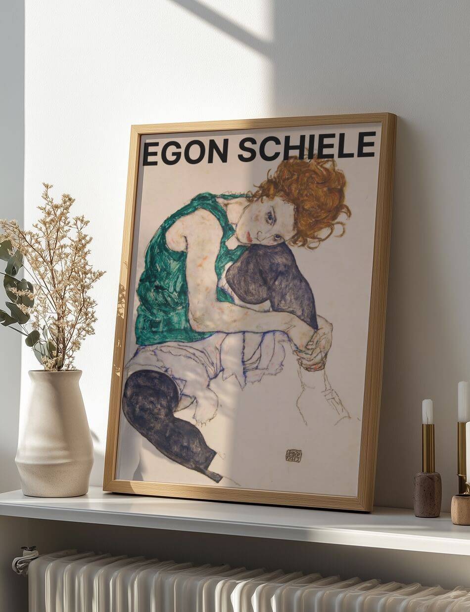 Seated Woman (Artist's Wife) - Egon Schiele