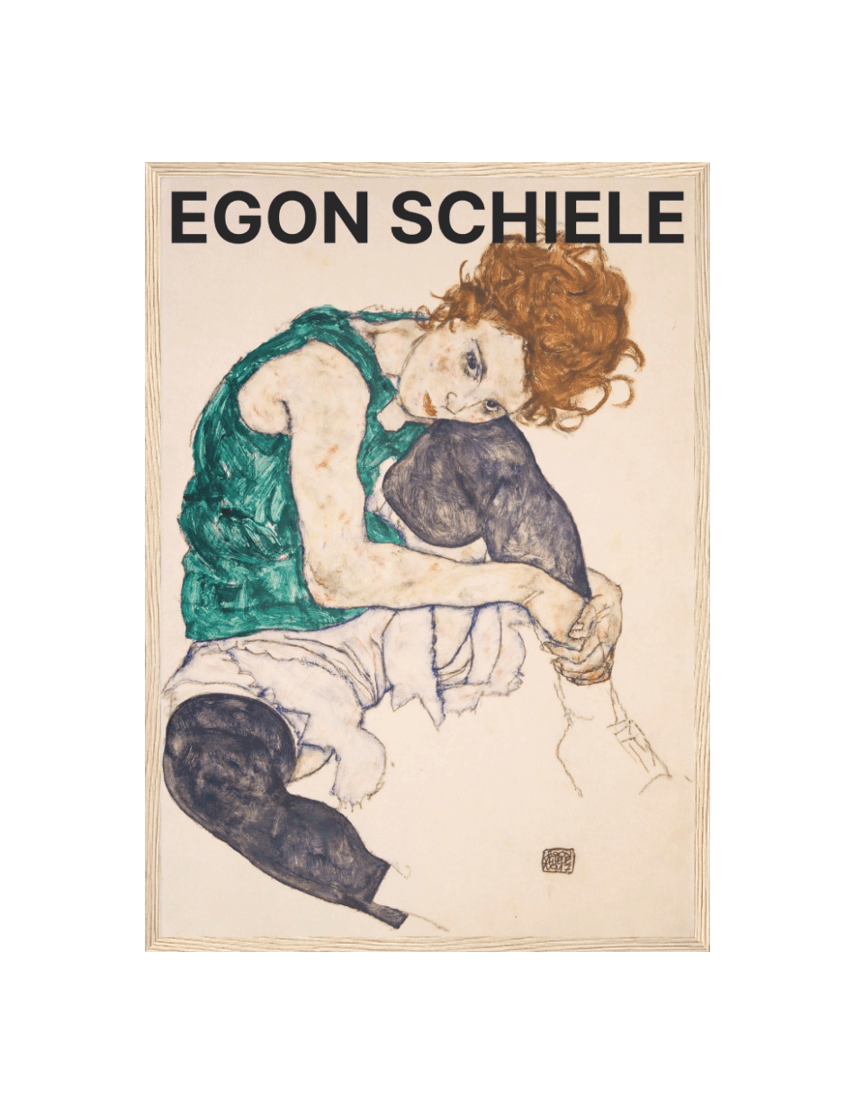 Seated Woman (Artist's Wife) - Egon Schiele
