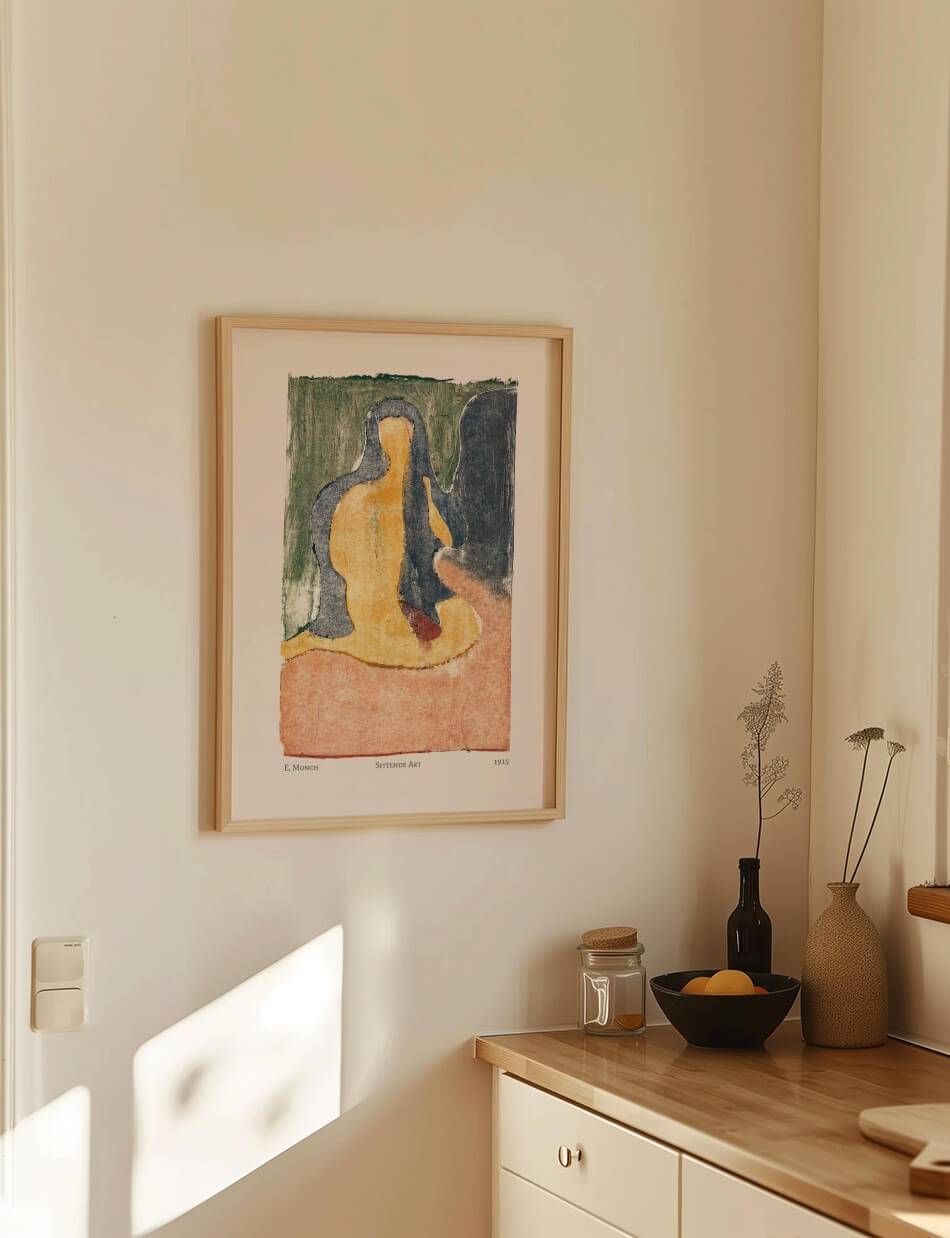 Sittende Akt - Edvard Munch