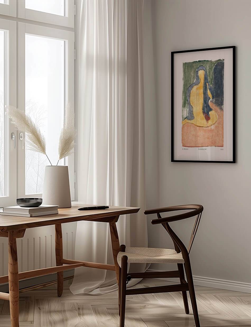 Sittende Akt - Edvard Munch