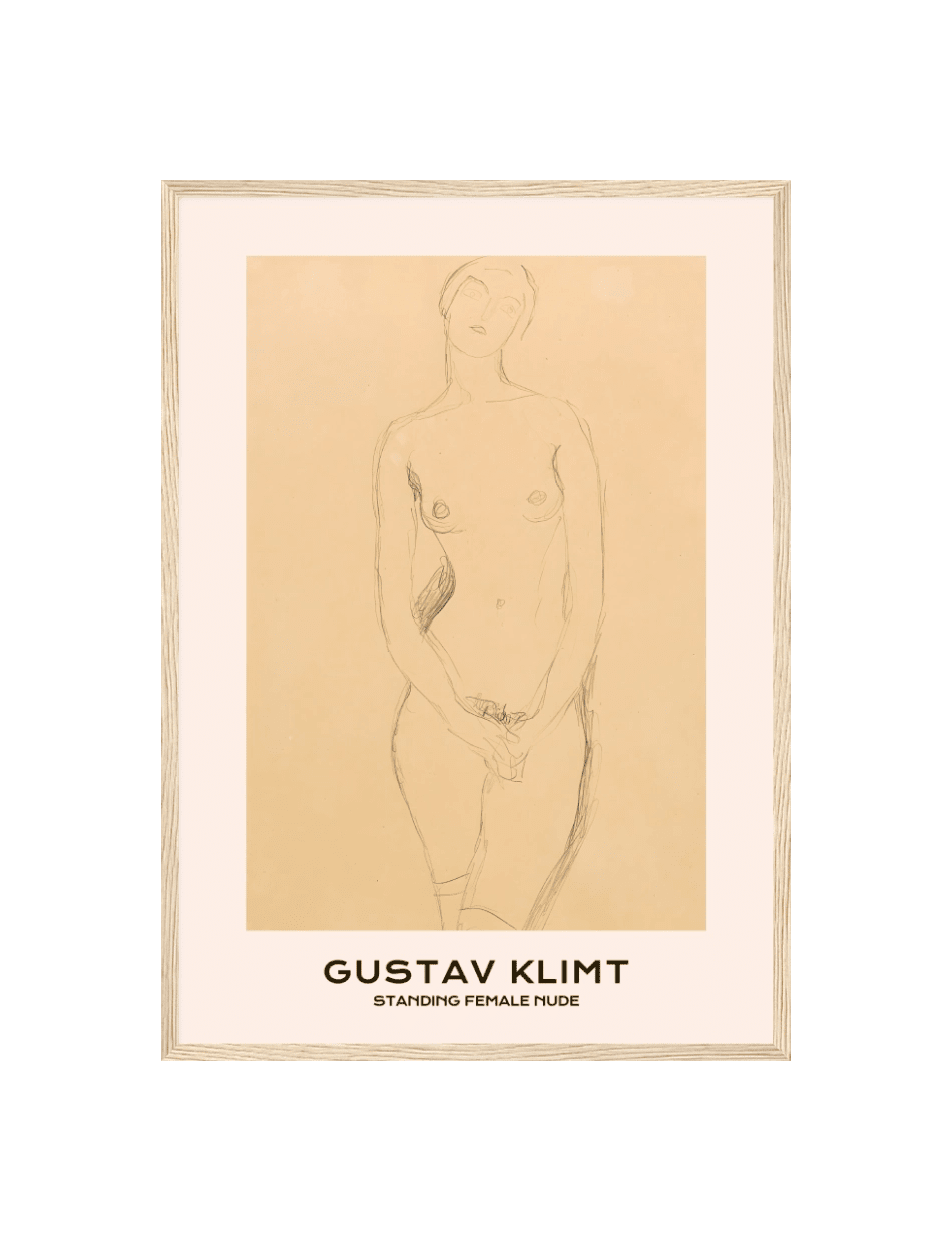 Standing Female Nude - Gustav Klimt