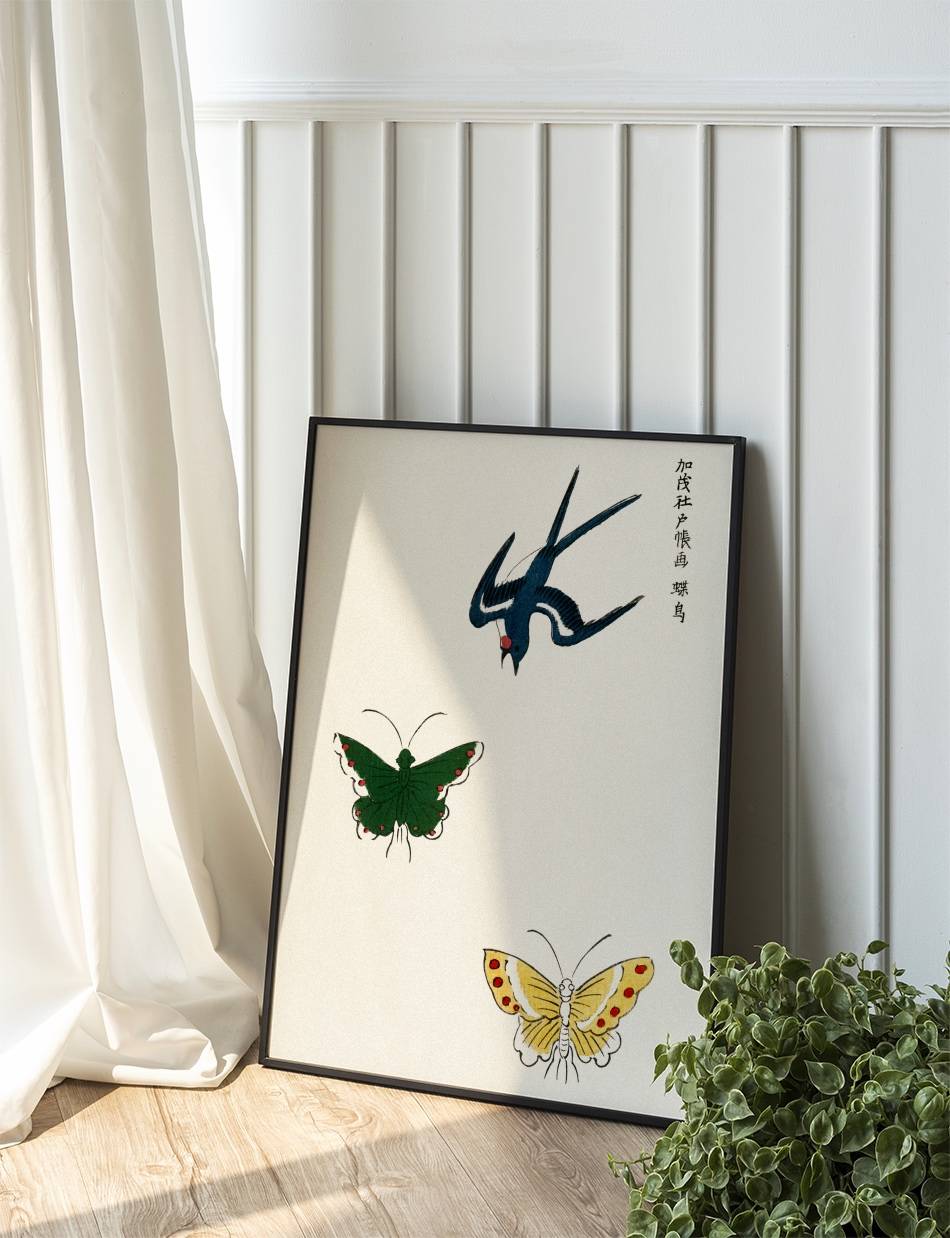 Swallow and Butterflies - Taguchi Tomoki