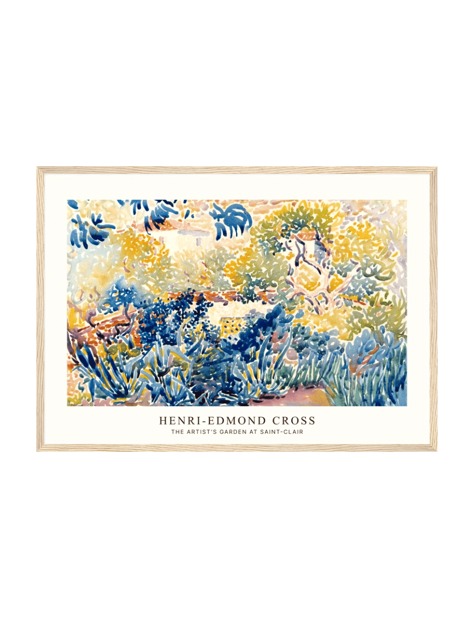 The Artist's Garden at Saint-Clair - Henri-Edmond Cross
