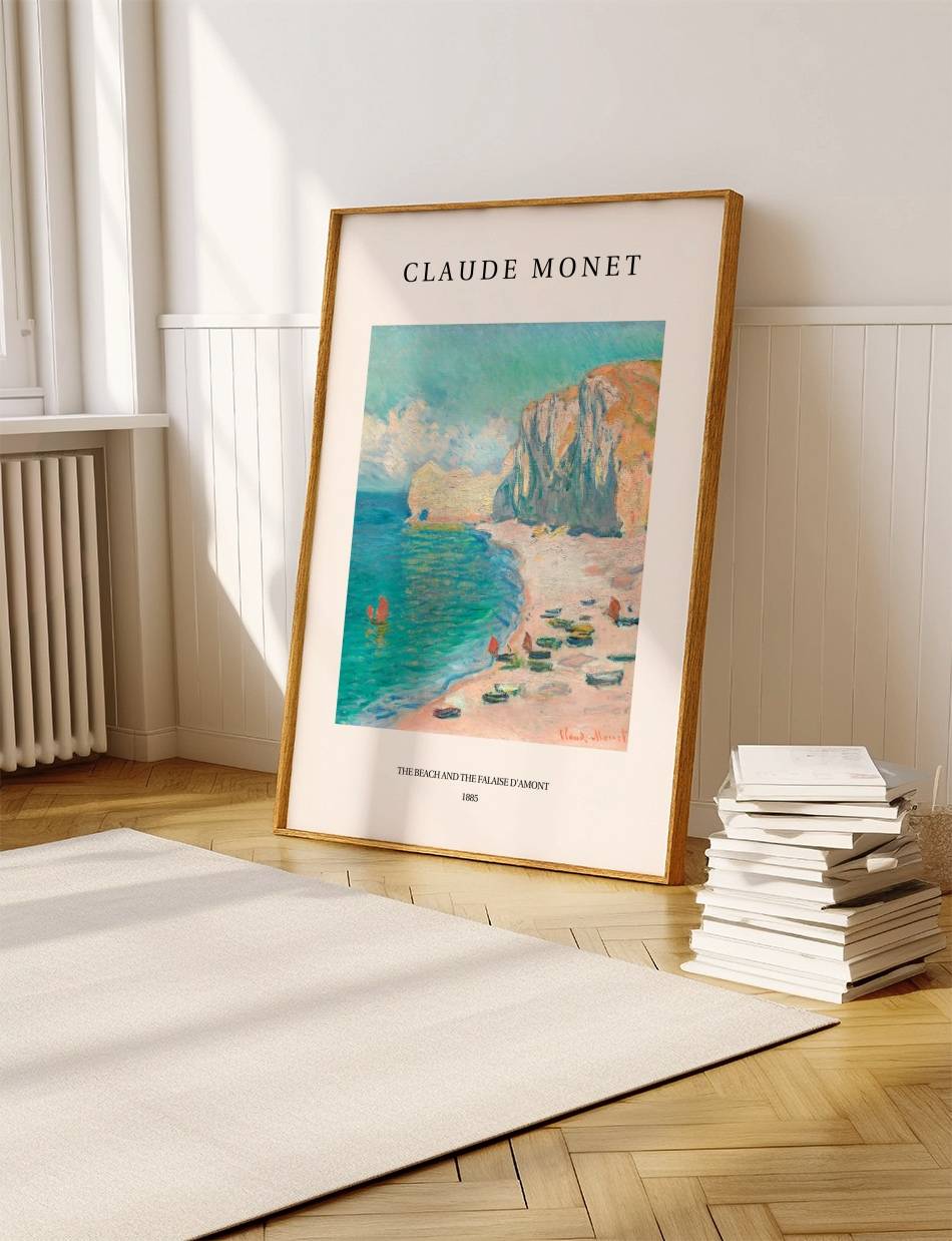 The Beach and the Falaise d'Amont - Claude Monet