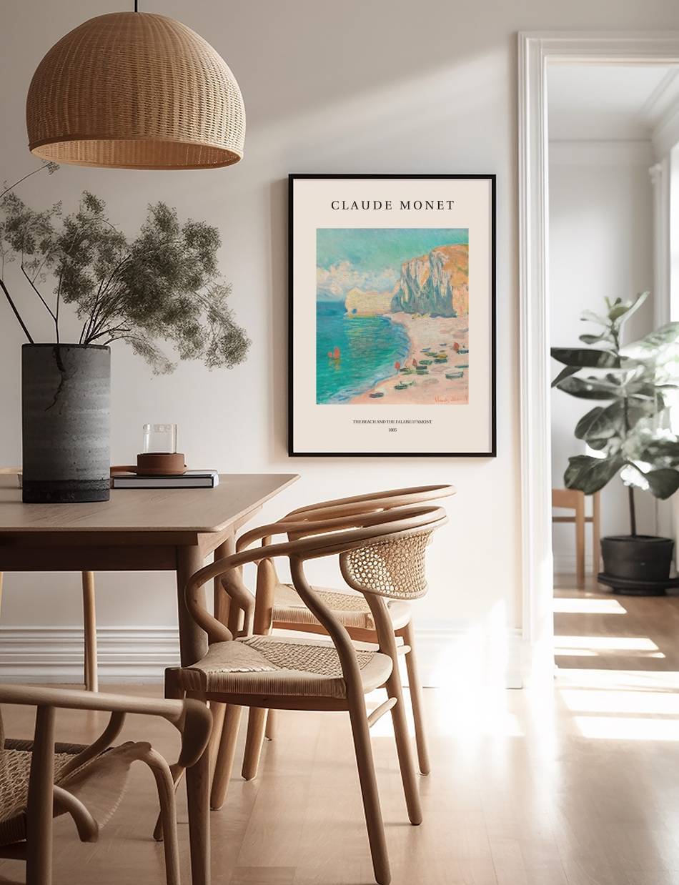 The Beach and the Falaise d'Amont - Claude Monet