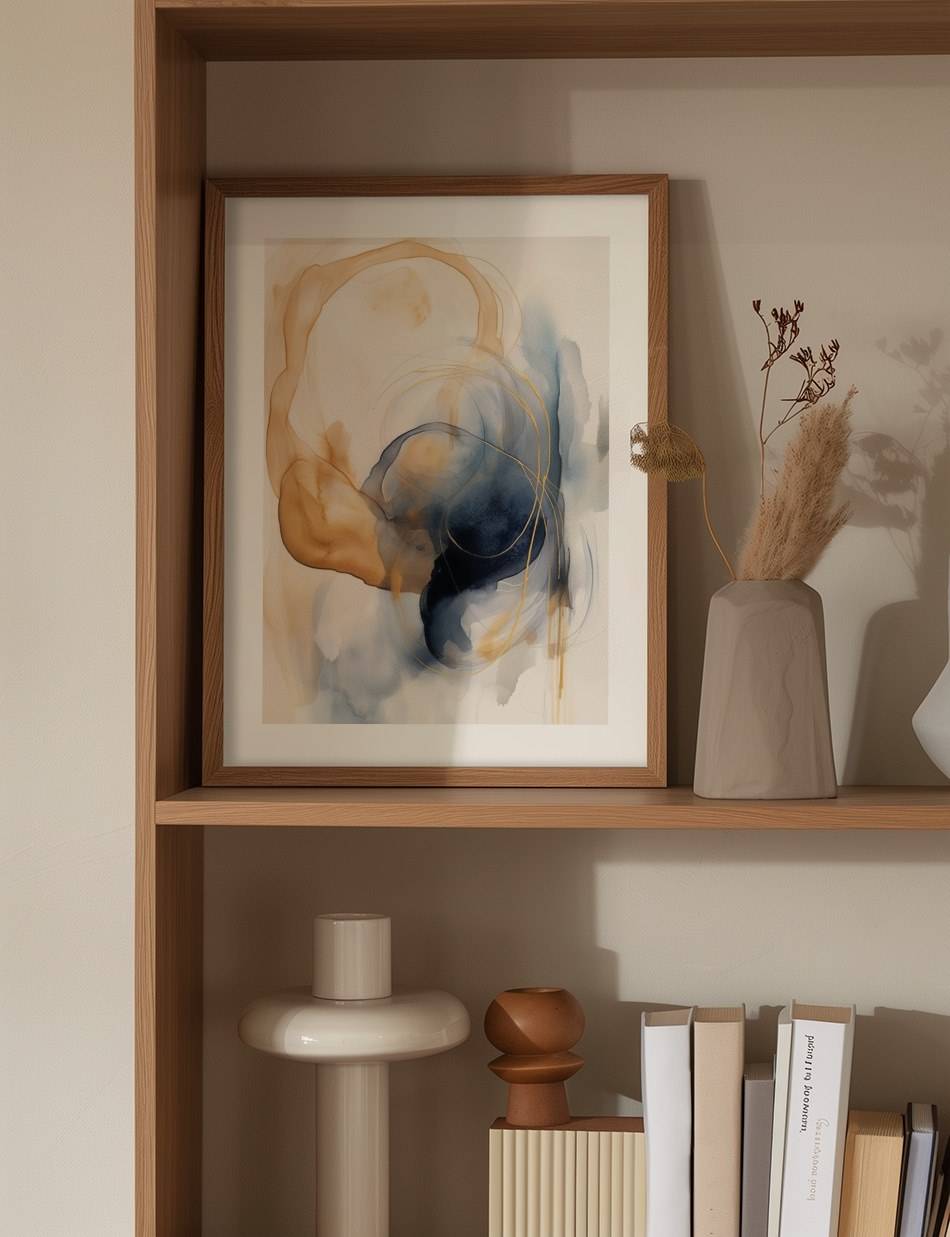 Watercolor Strokes Abstract 01