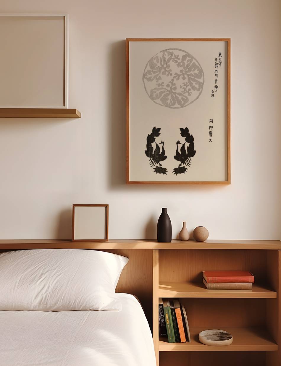 Woodblock Print Black 03 - Taguchi Tomoki