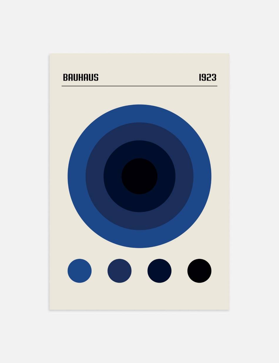Bauhaus Blue Color Palette