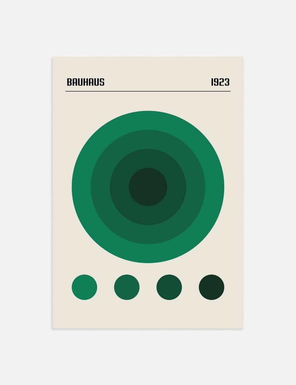 Bauhaus Green Color Palette