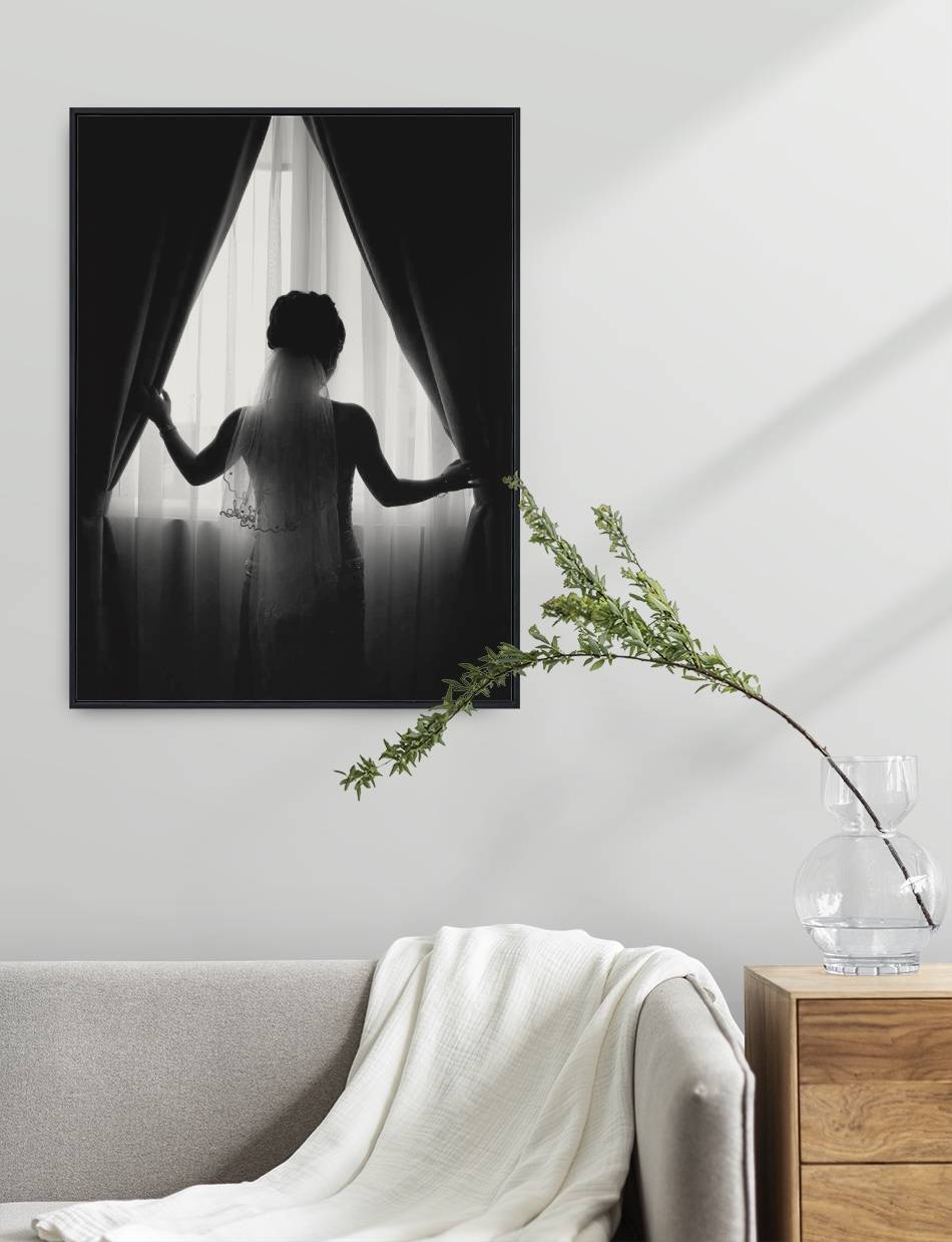 Girl By The Curtains