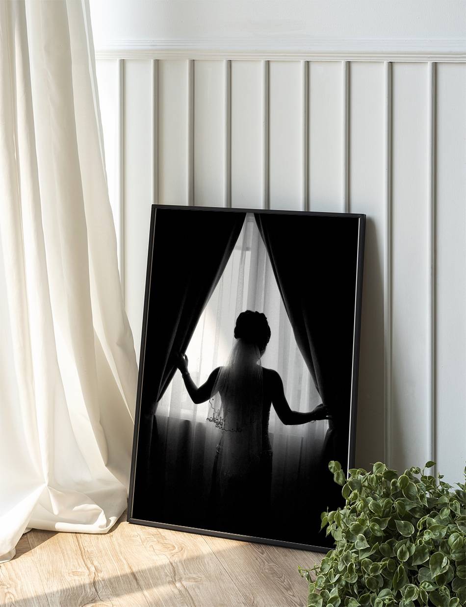 Girl By The Curtains