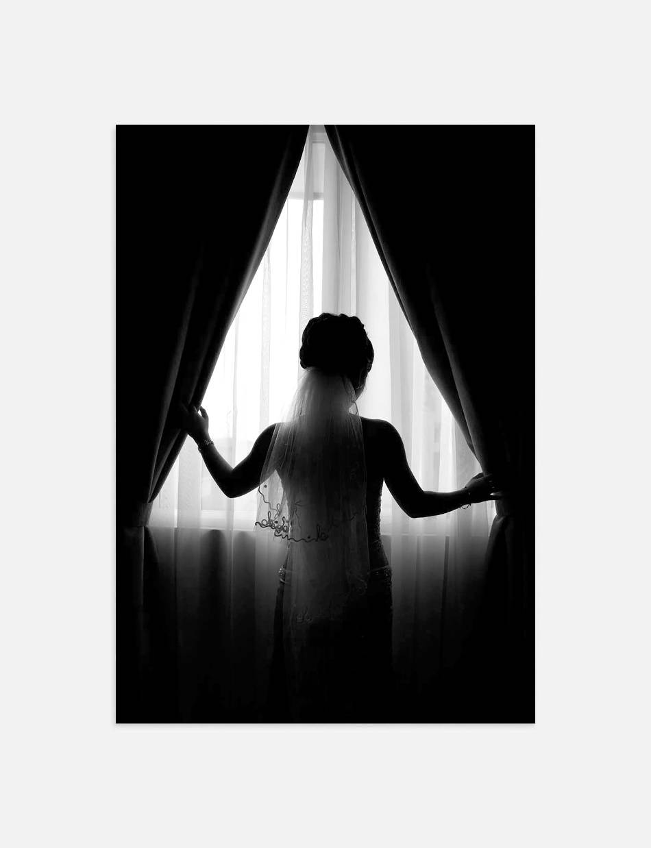 Girl By The Curtains